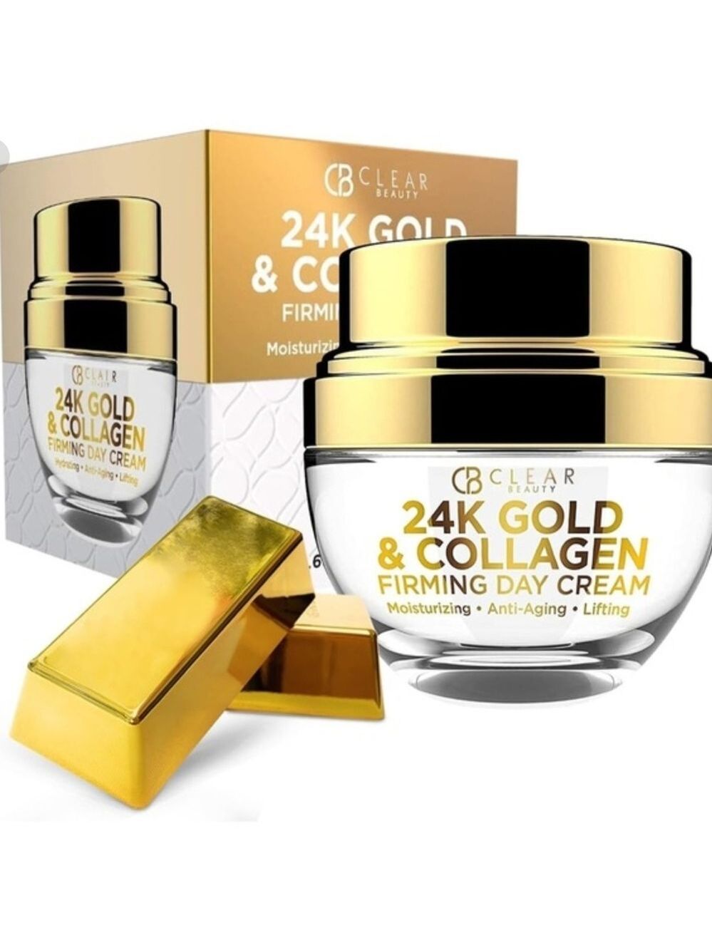 Korean Skincare Clear Beauty 24K Gold & Collagen Daily Face Moisturizer